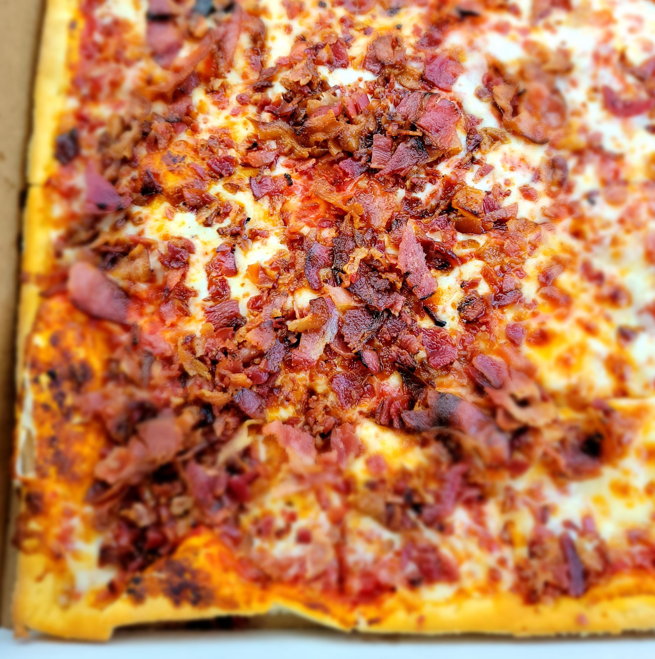 Bacon pizza from Ledo Pizza